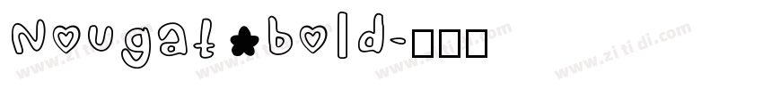 Nougat bold字体转换